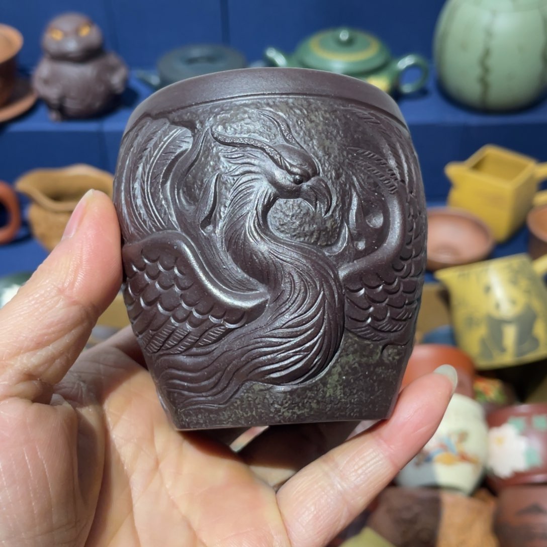 原矿紫砂手工主人杯