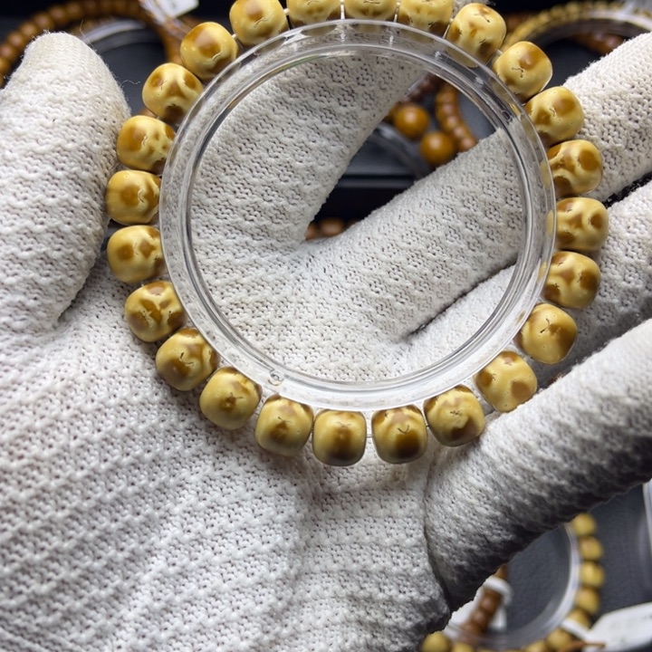 紫金鼠手串纯实心老型毕业货熊猫三花鬼脸10尺精工暴力归圆