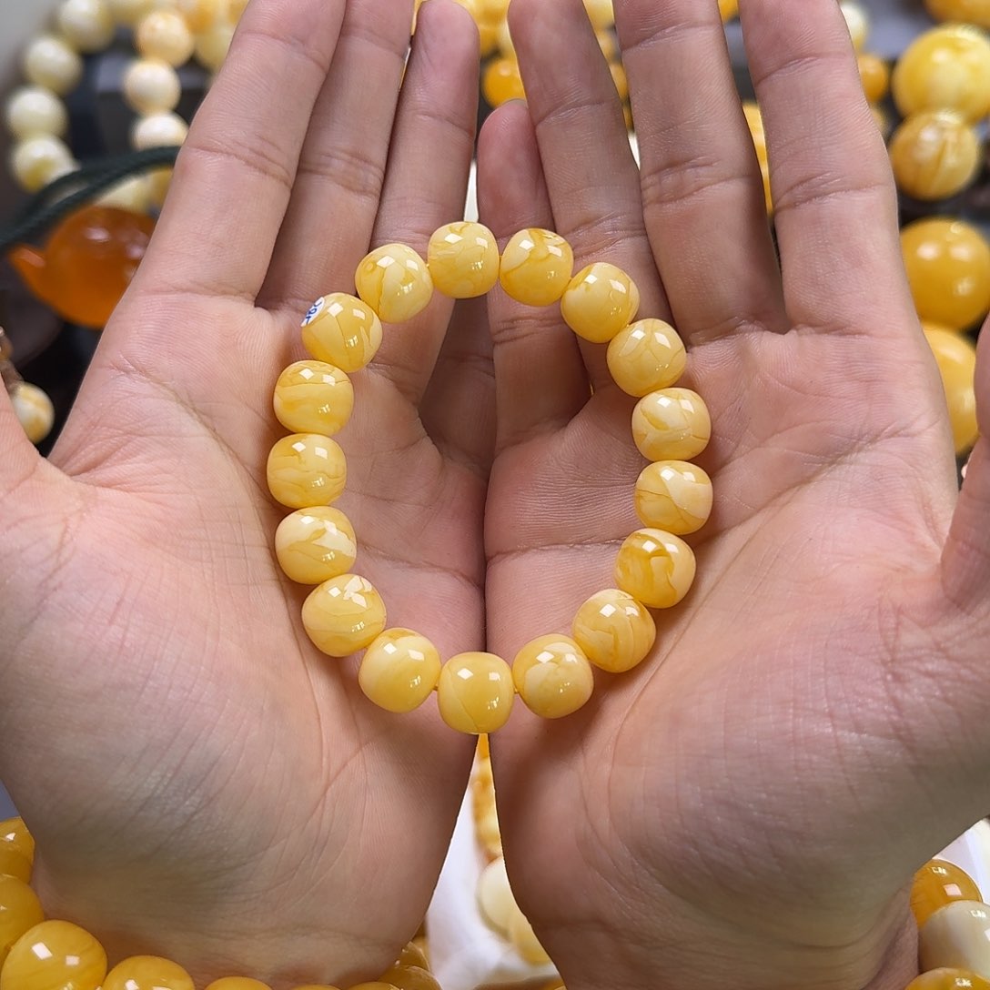 琥珀珠宝奇石未镶嵌同料老型13mm