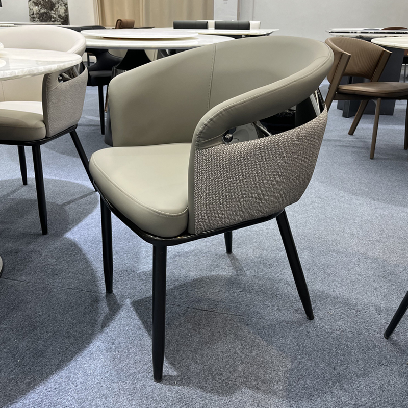 XHF518餐椅家用意式极简轻奢餐桌椅子佛山餐椅酒店餐厅凳子靠背