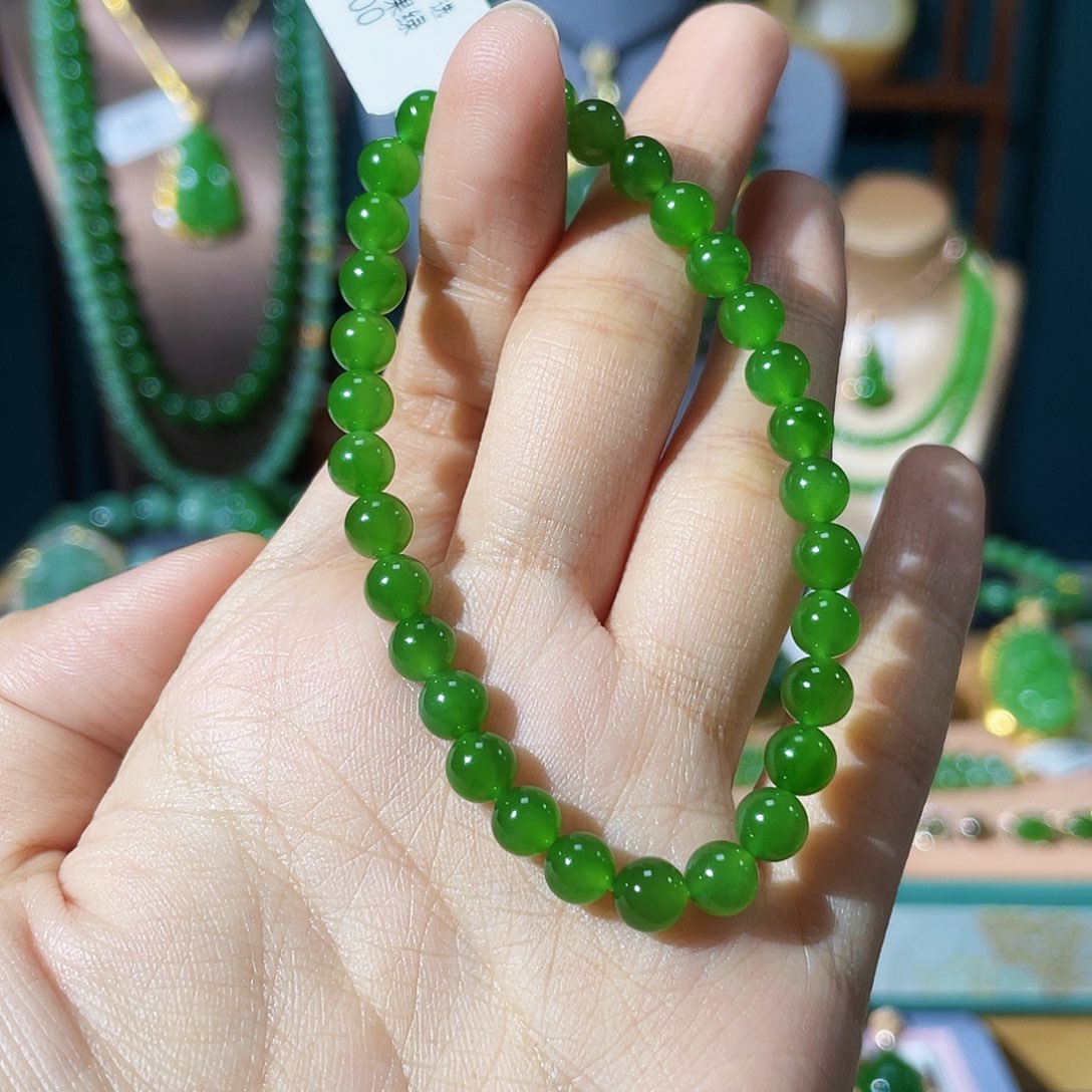 和田玉（碧玉）手串未镶嵌