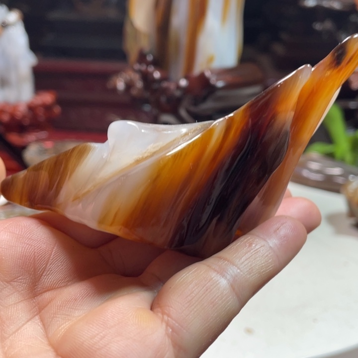 石材家居摆件硅化木