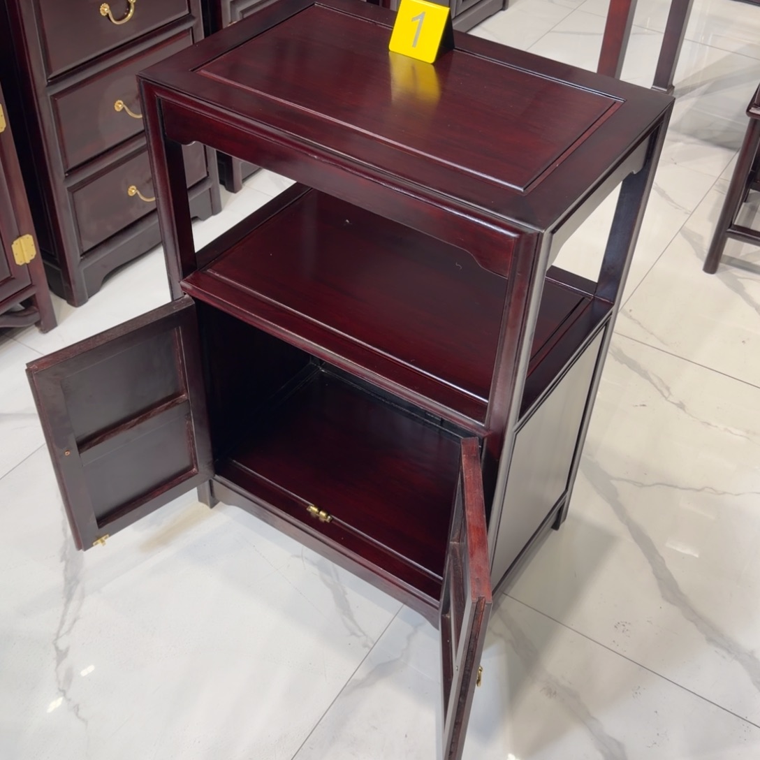 成套家具花梨木类越南花梨酸枝色60乘38高88茶水柜