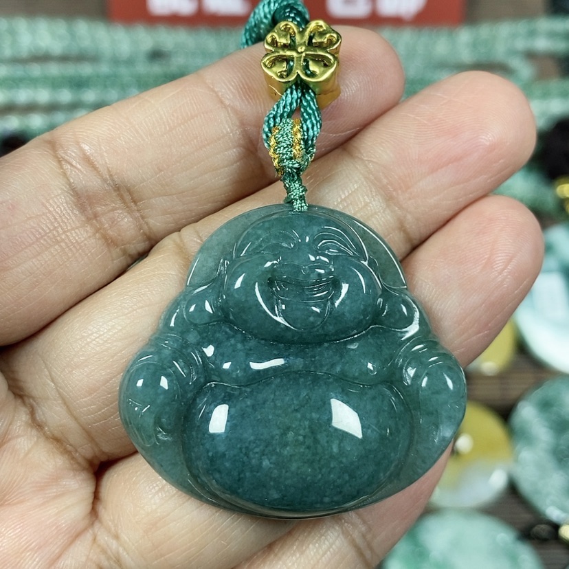 【闪购商品】翡翠颈饰未镶嵌玉吊坠翡翠玉大肚笑佛