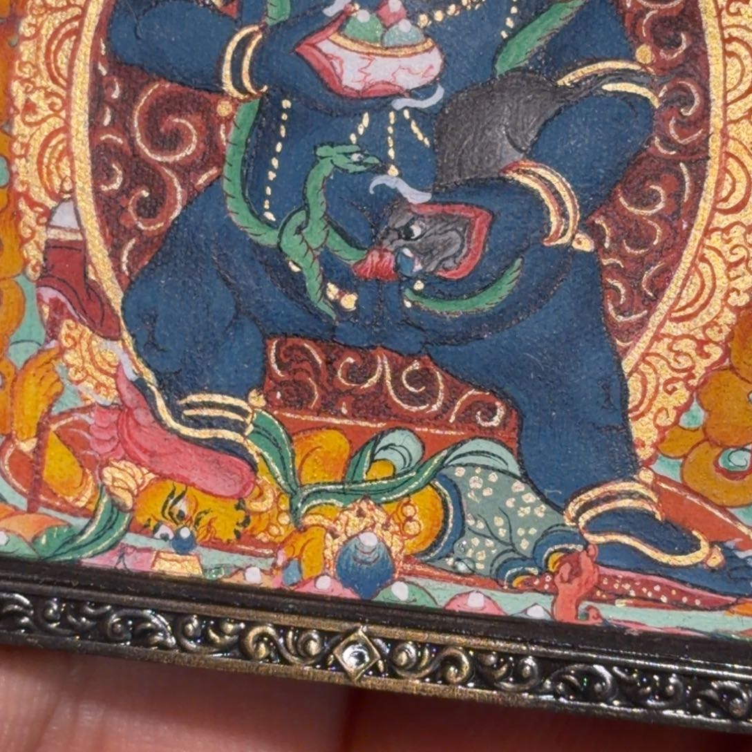 熙***.吊坠纯手绘黑财神