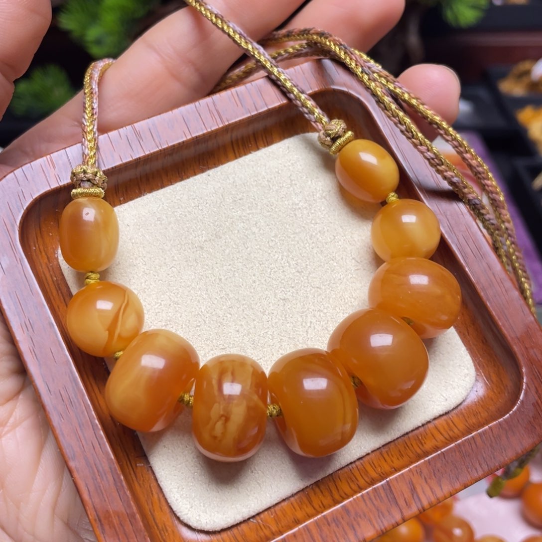 蜜蜡颈饰未镶嵌项链