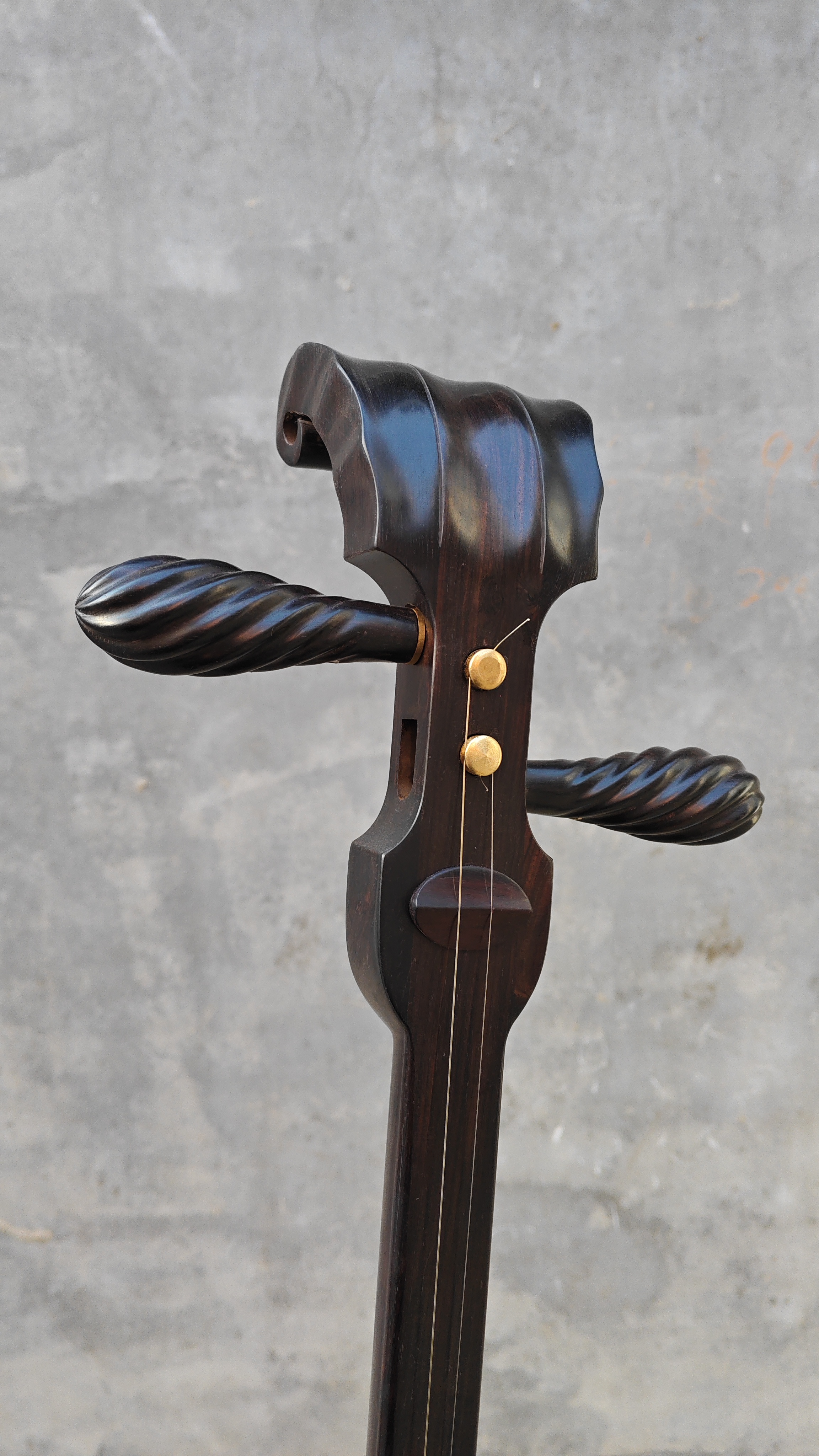 高档紫光檀曲胡一级木料超高性价比