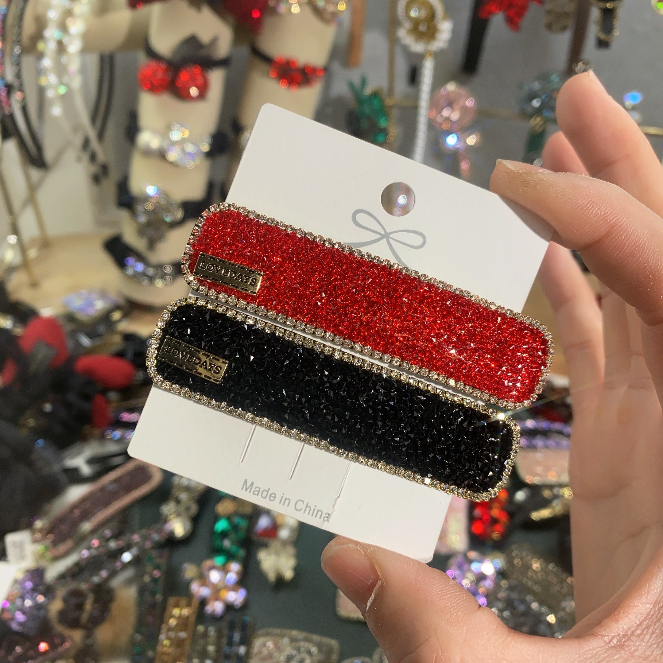 B0076-两只装-韩版-细版-掰掰夹