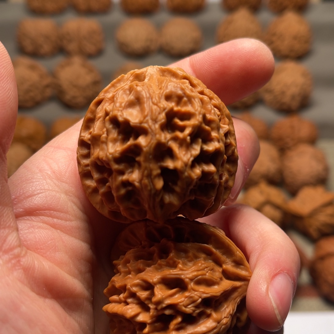 文玩核桃把件树***熊42苹果