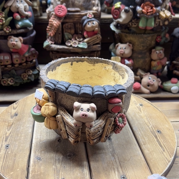 嘻哈多肉花盆百搭