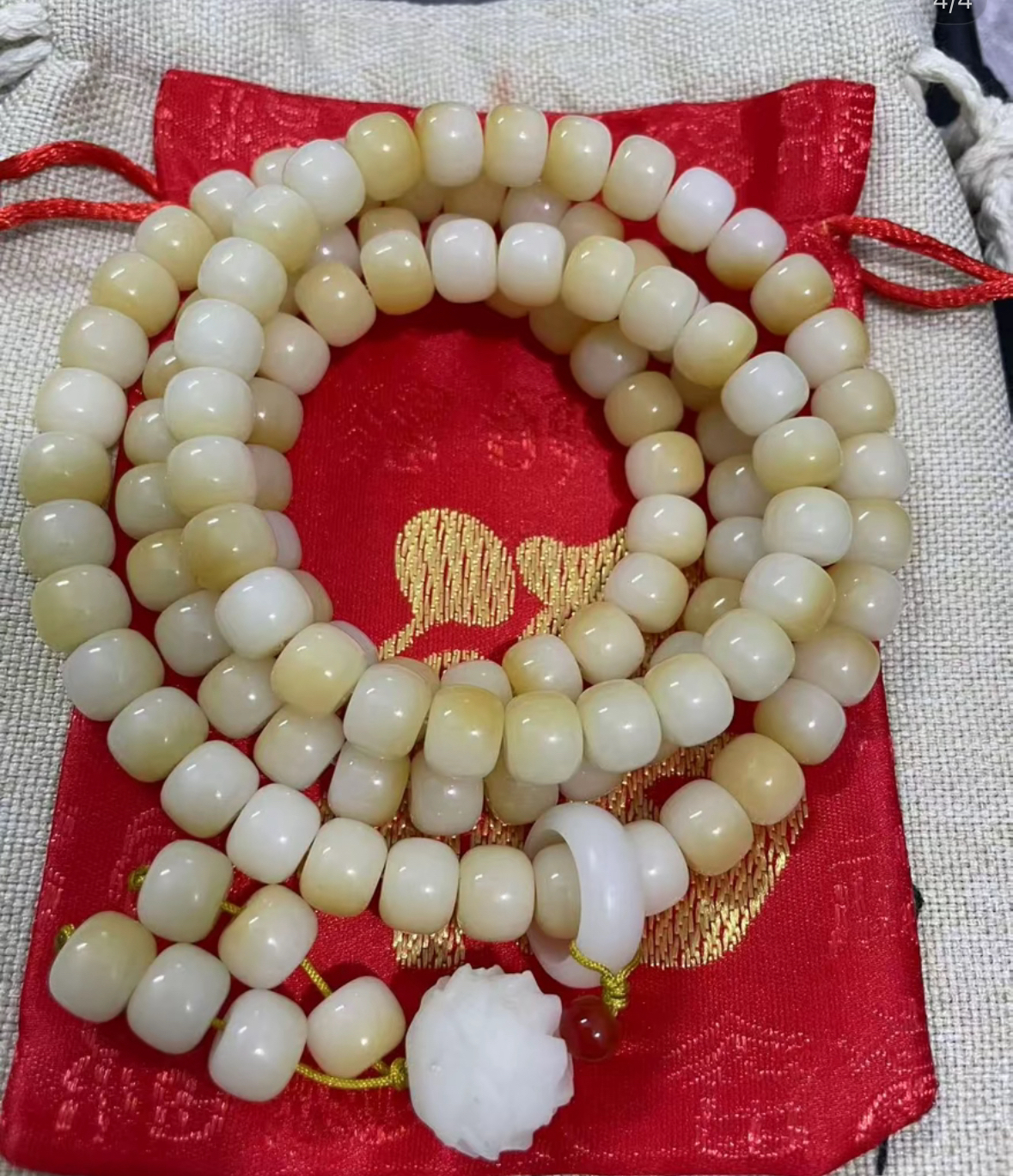 敦煌菩提莲花吊坠108珠手串 无礼盒033
