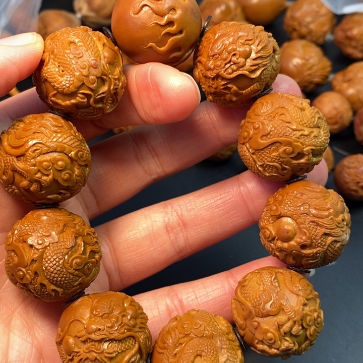 橄榄核手串/手链1*你来吧龙手串