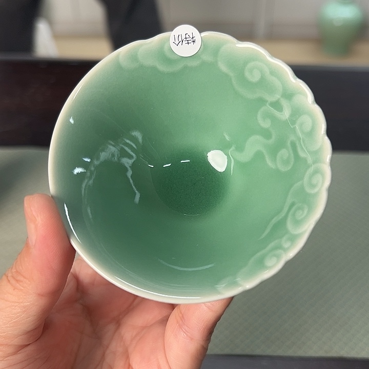 龙泉云间青瓷小米茶器