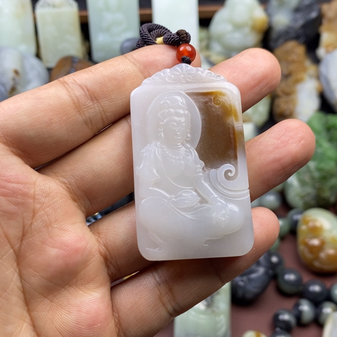 和田玉未镶嵌挂件