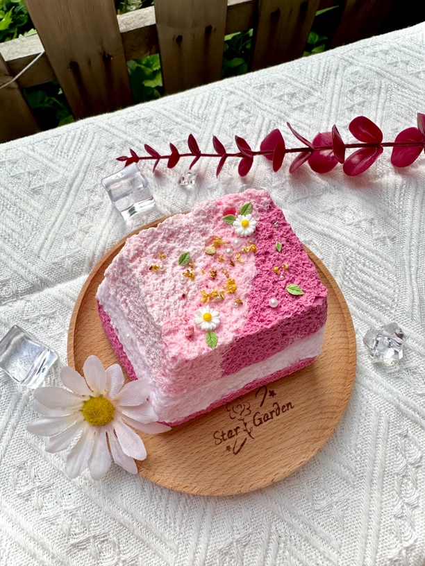 莓果森林捏捏吐司 三层 纯泥感 纯手工制作微瑕完美慎入 360g左右