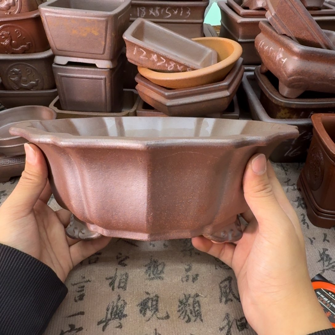 紫砂花盆63号宜兴紫砂正品24.5x8.5