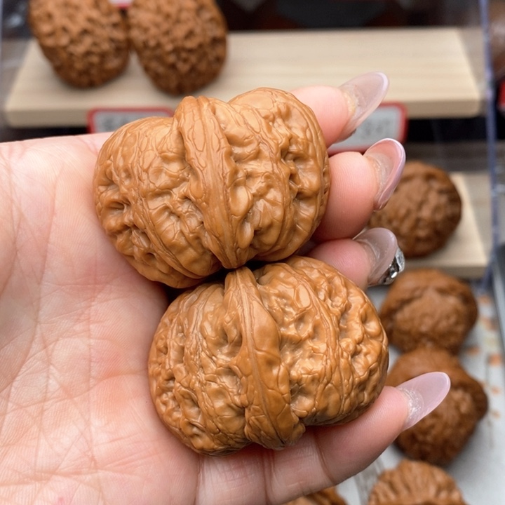 核桃把件元宝核桃44