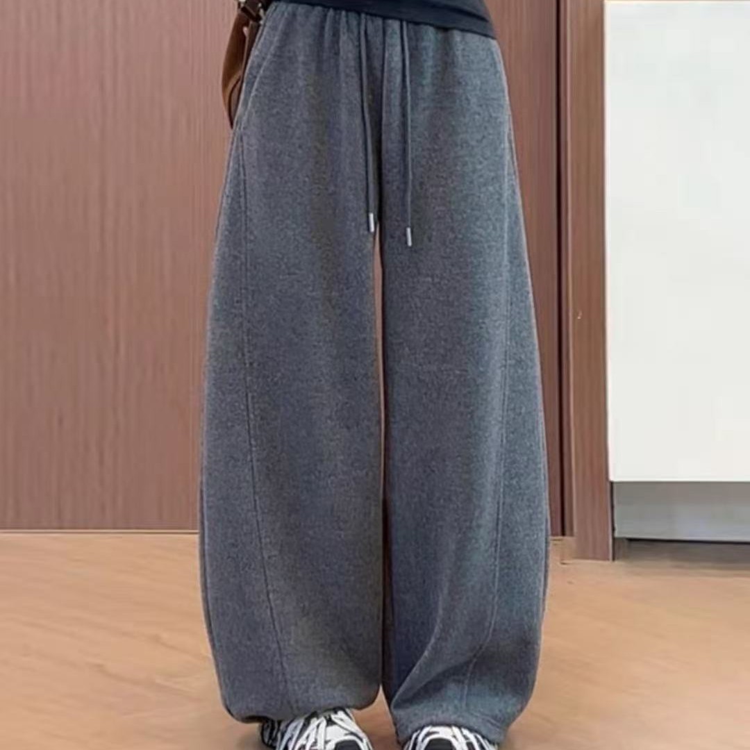 百搭高腰加绒弯刀神裤