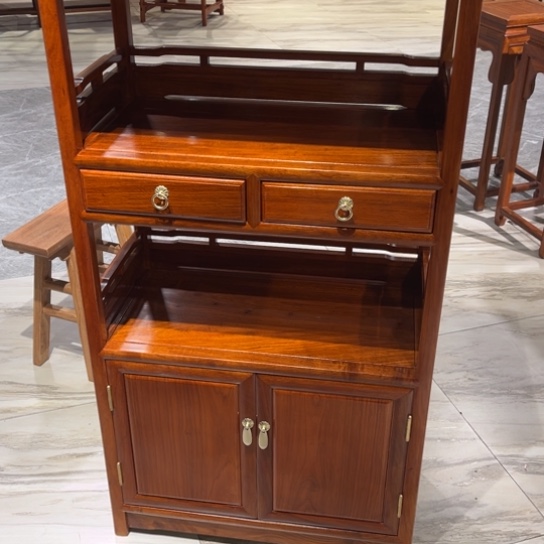 紫檀木类家具来**长缅甸花梨（大果紫檀）书架