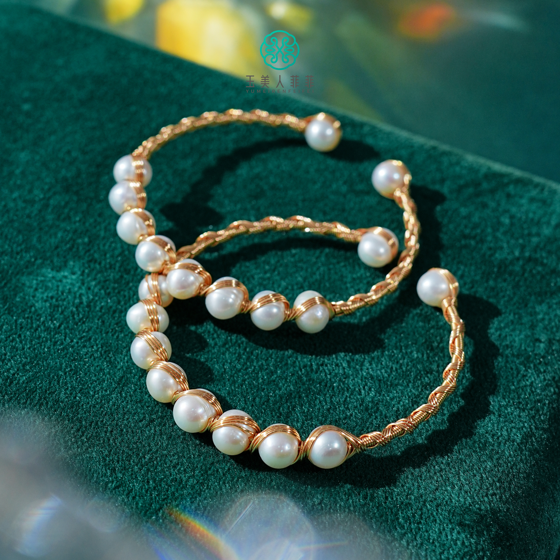 石惑珠宝+珍珠开口手环-多样性发一