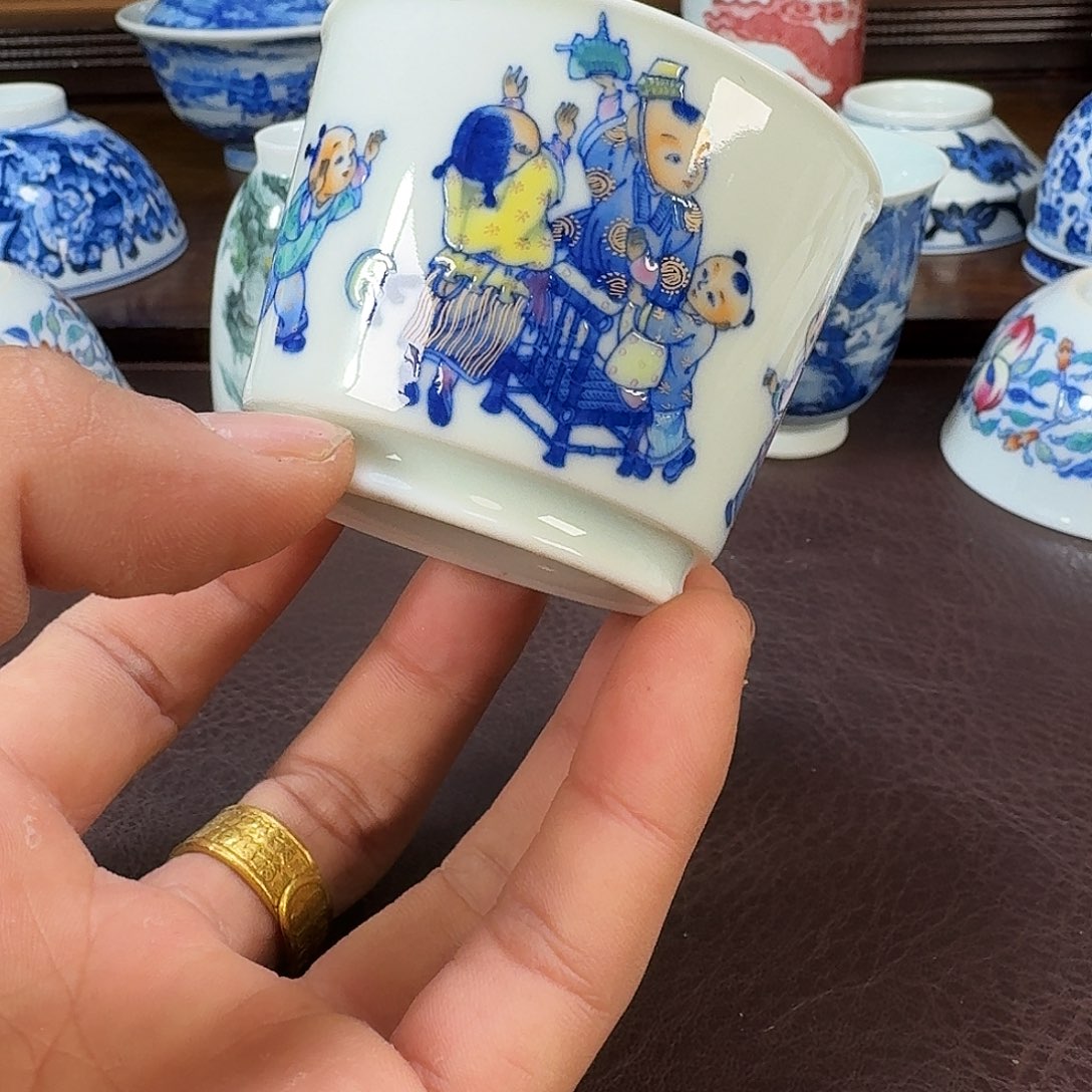 瓷片当代景德镇陶瓷手绘茶具