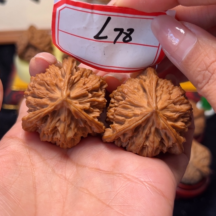 吊坠文玩核桃40全品盘龙纹三棱78
