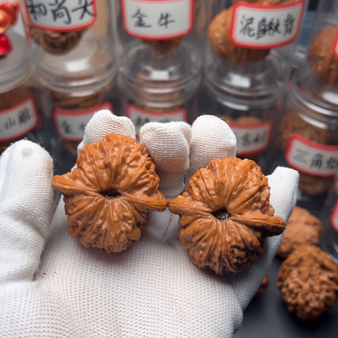 岁***月把件文玩核桃41平谷血麒麟