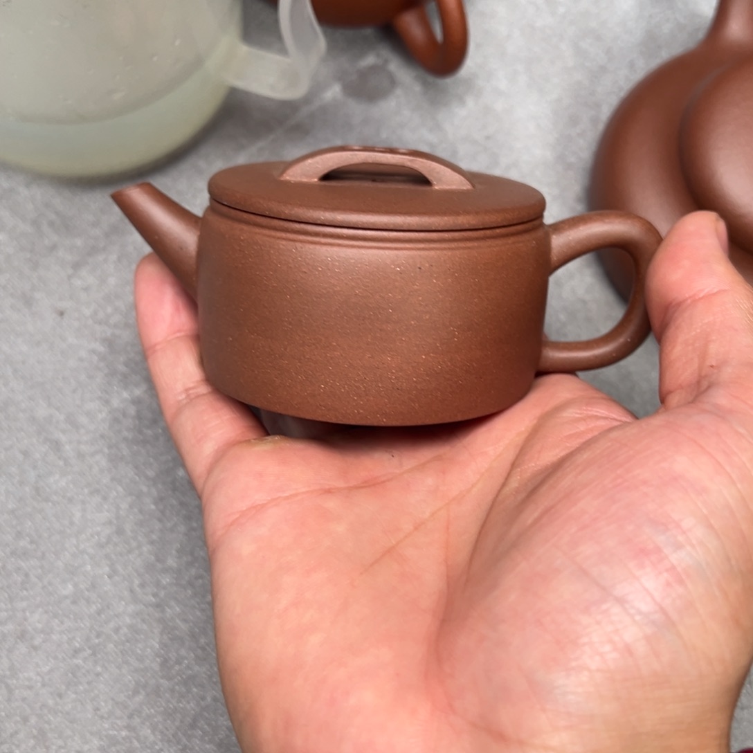 茶壶紫砂游**士老紫泥汉瓦120cc