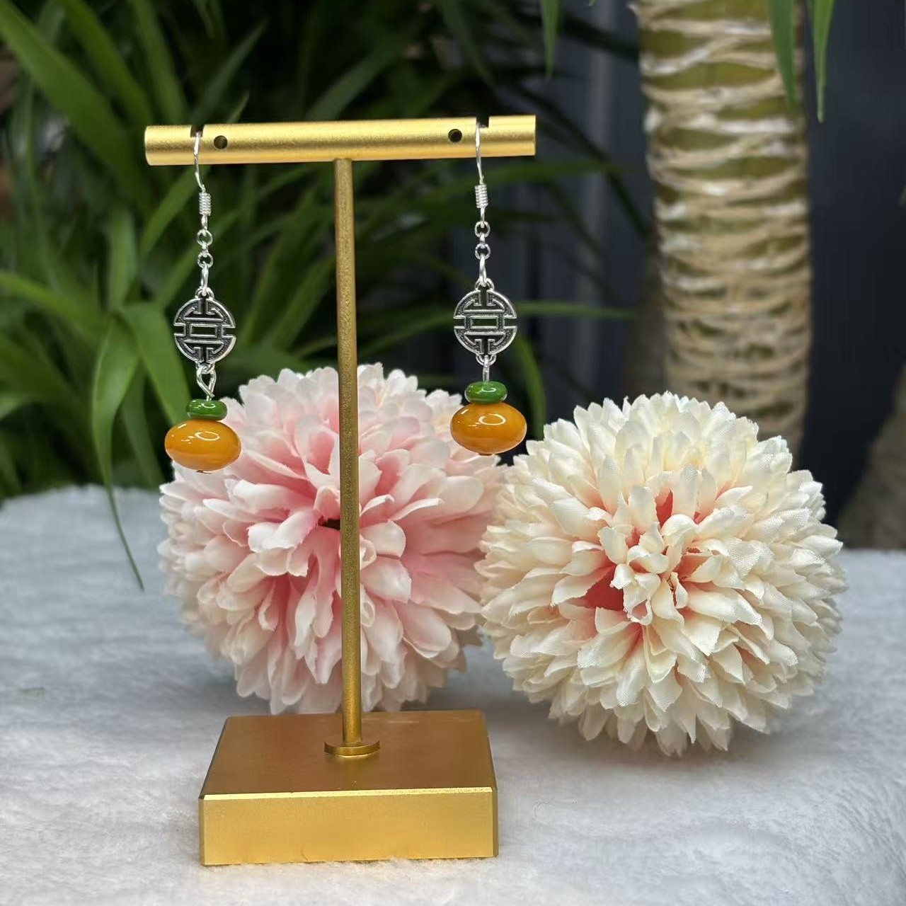 【大美设计款】  黄色小珠子耳坠