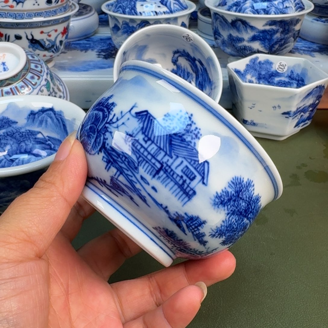 景德镇纯手绘茶具圆圆228