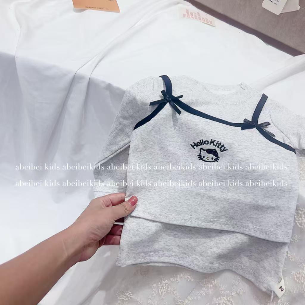 K11【假两件猫咪上衣】童装