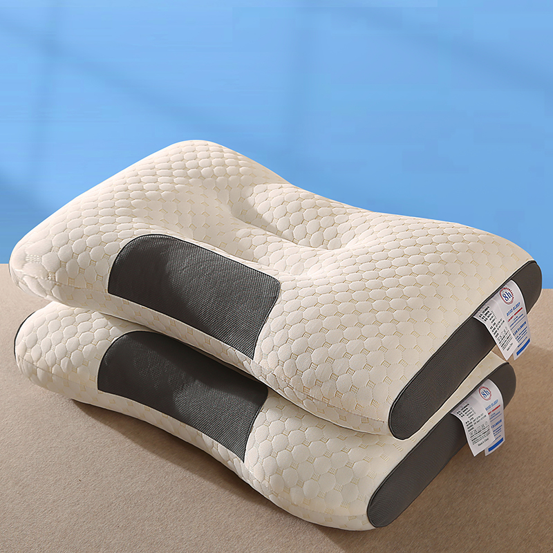 2025新款成人护颈家用枕水立方针织spa按摩枕枕头学生宿舍枕芯