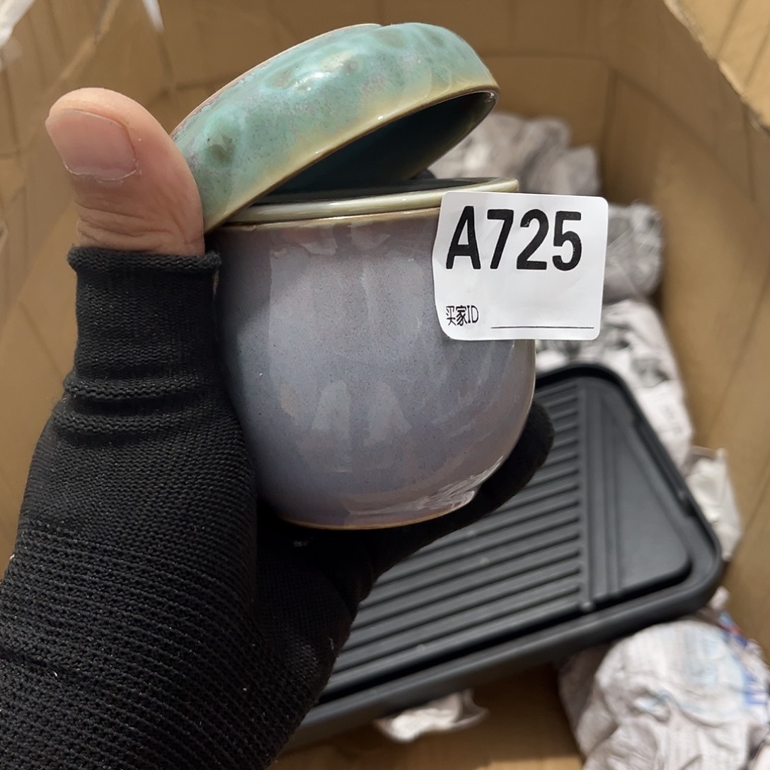 瓷片茶摆件工艺品摆件666