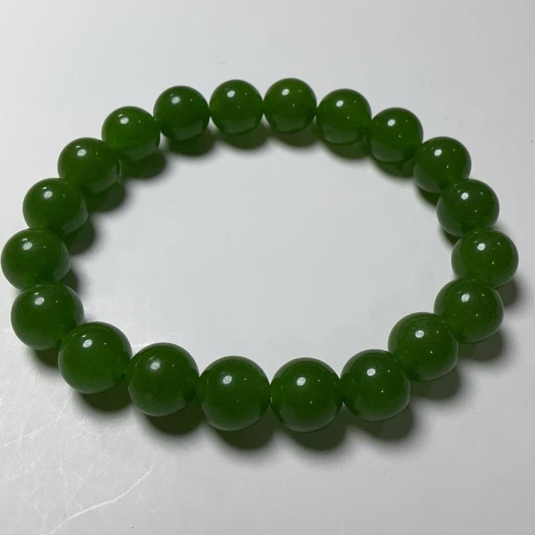 103--精品老料碧绿卡10手串！