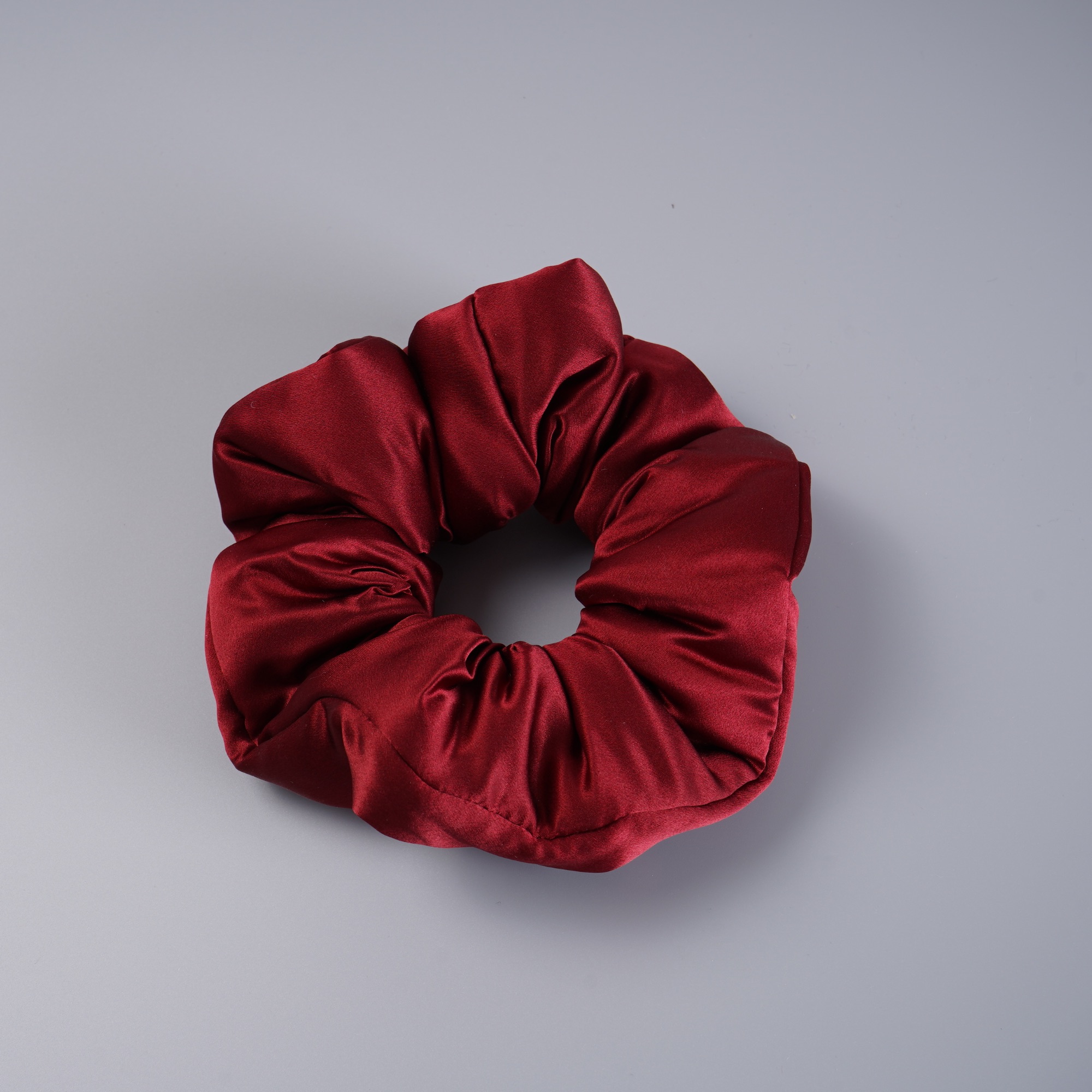 【暗黑系的红】22姆米真丝发圈桑蚕丝暗黑红色氛围感高档发饰百搭