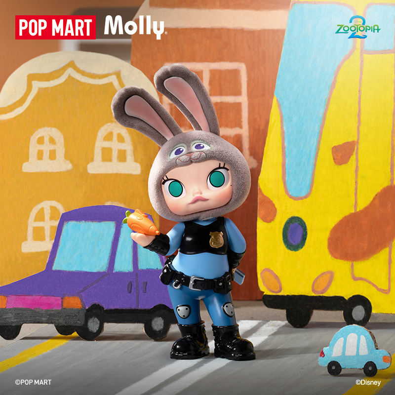 泡泡玛特MOLLY × 疯狂动物城联名系列手办盲盒 疯狂动物城2