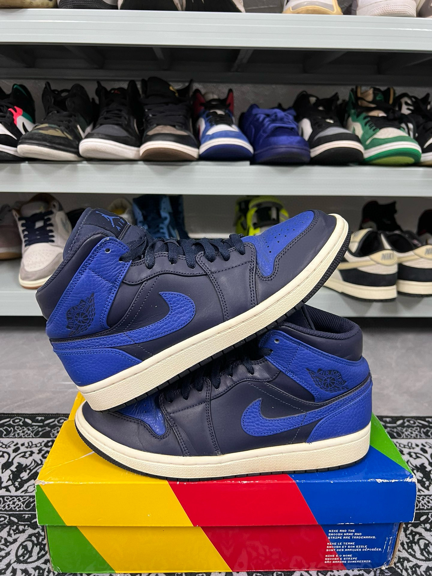 95新 maje 42码/aj1皇家蓝休闲鞋/二手正品