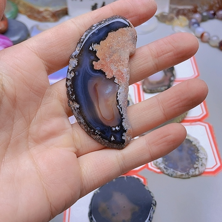 【闪购商品】未镶嵌玛瑙/玉髓珠宝半成品独**二