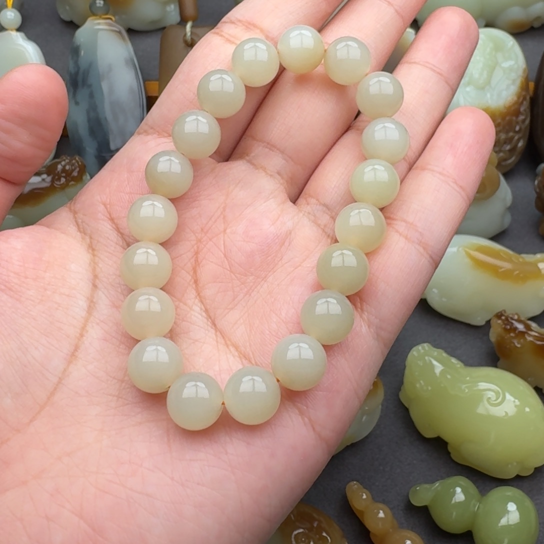 形***容手串未镶嵌和田玉