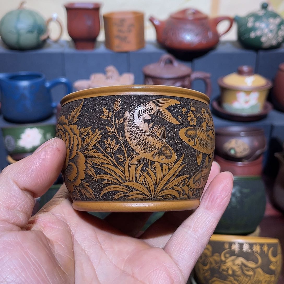 原矿紫砂手工主人杯