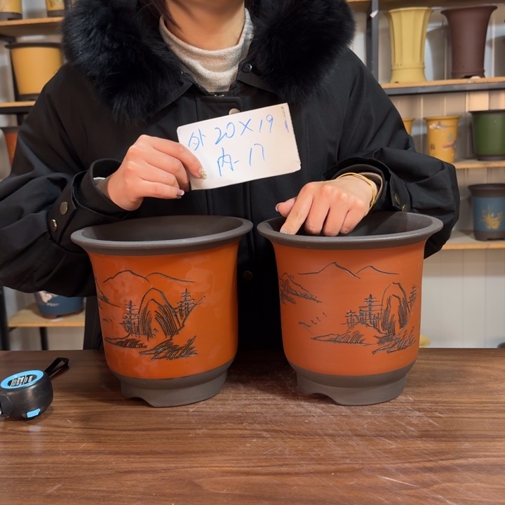 紫砂花盆紫砂花盆精品花盆