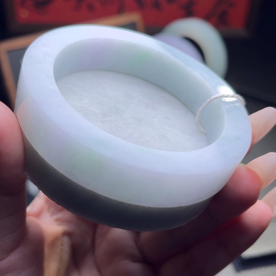 定制翡翠未镶嵌翡翠手镯57-60