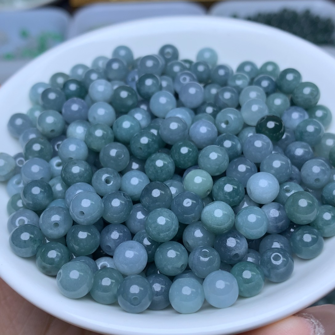 【闪购商品】翡翠手链未镶嵌卡7冰蓝水50个