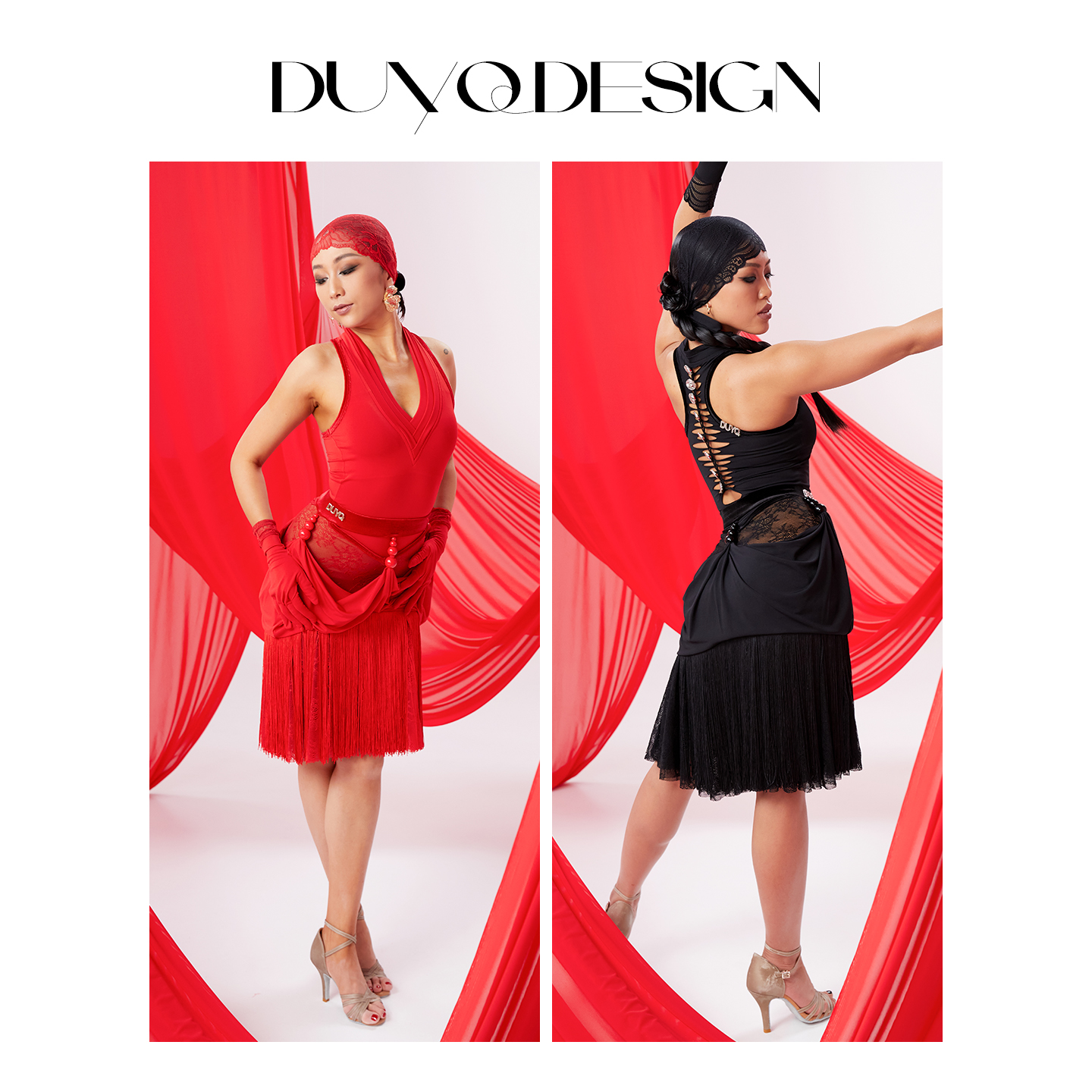 DUYQ【NSAD】009原创手工编织连体上衣拉丁女练功表演服专业高级