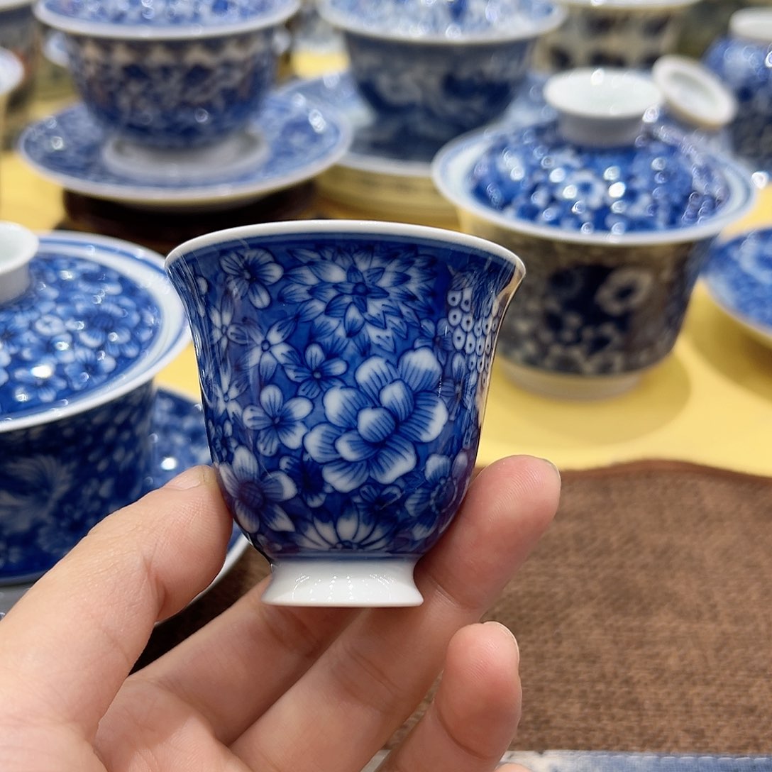 宝**?正宗柴窑万花铃铛杯