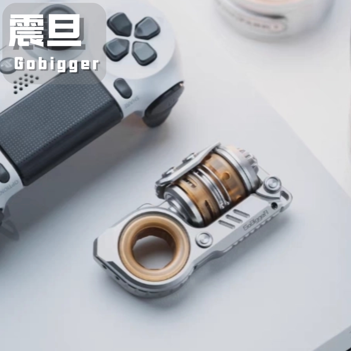 【世界EDC】Gobigger震旦 复合金属玩具指尖陀螺机械推牌潮玩黑科技