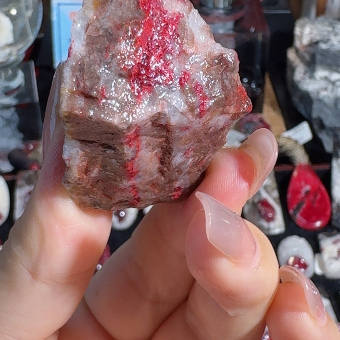 天然辰砂朱砂吊坠
