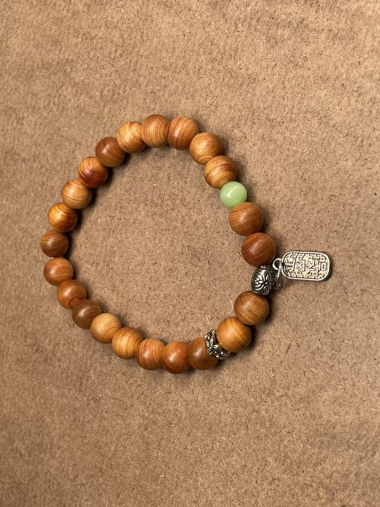 柏木单圈精美手串 无礼盒 A038