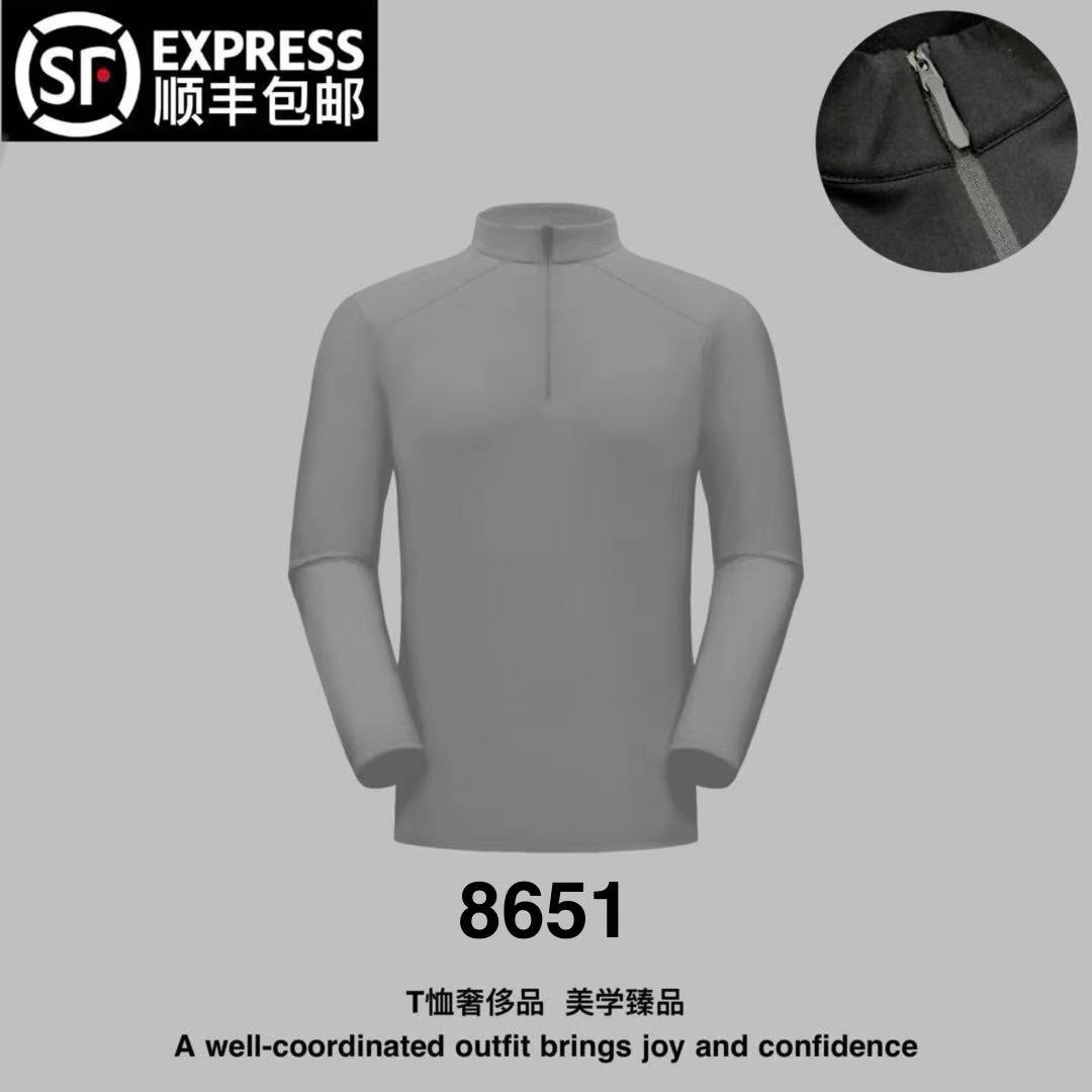 (8651)HF户外系列轻奢长袖男士经典休闲上衣潮牌套头