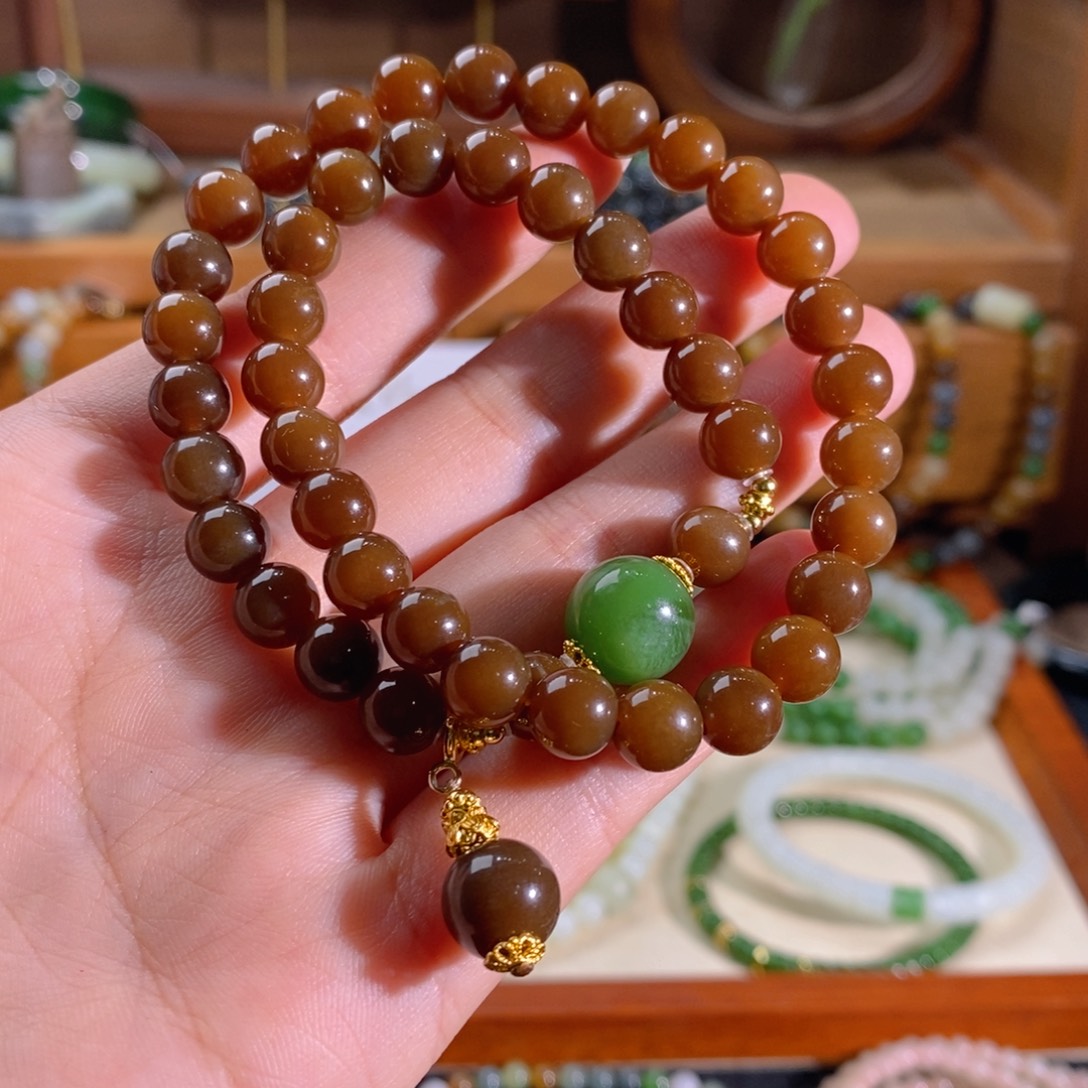 *****和田玉未镶嵌手链